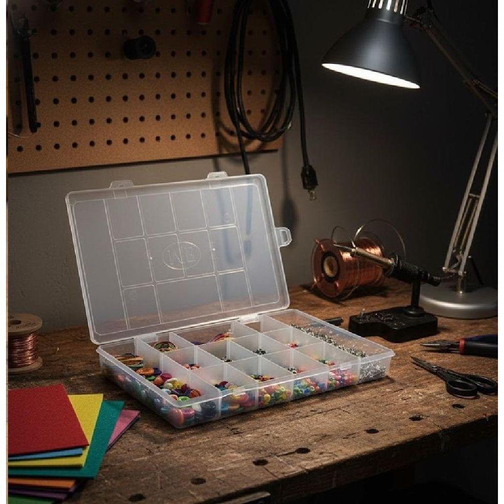 Caixa Box Organizador 13 Divisorias Maleta Multiuso Estojo Pesca Micanga Costura Brinquedo Legos Joias Artesanato - 3