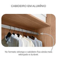 Guarda Roupa Casal Livorno 6 Portas 8 Gavetas Cumaru 25 Fendi - Novo Horizonte - 3