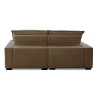 Sofa Retratil Reclinavel 2 Lugares 1,80m Atlantis Veludo Capuccino Lansofbr - 6
