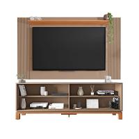 Painel Tv 65 Pol 180cm Com Rack Bancada Para Sala Visari C01 - D'rossi Cor Marrom/freijó - 2