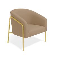 Poltrona Sala Industrial Alta Dourado Stella Suede D03 - D'rossi Cor Marrom Rato - 7