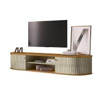 Rack Tv 75 Pol 183cm Bancada Suspenso Ripado Aurenzo M20 - D'rossi Cor Cumaru E Opala - 7