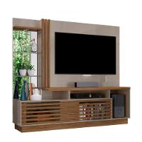 Estante De Tv 60 Pol 200cm Sala De Estar Lumari Fendi-naturale M20 - D'rossi