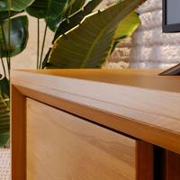 Rack Tv 65 Pol 164cm Bancada Para Sala Mylan M20 - D'rossi Cor Cumaru