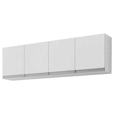 Armário De Cozinha Aéreo Andréia 150cm 4 Portas Branco - Abmaza