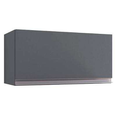 Armário Aéreo Geladeira Cozinha Andréia 60cm 01 Porta Cinza Escuro - Abmaza