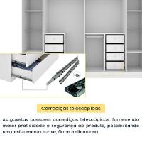 Roupeiro Sevila 6 Portas Tcil neve