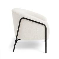 Poltrona Sala Industrial Alta Preto Kit 2 Stella Bouclê Cinza D03 - D'rossi - 8