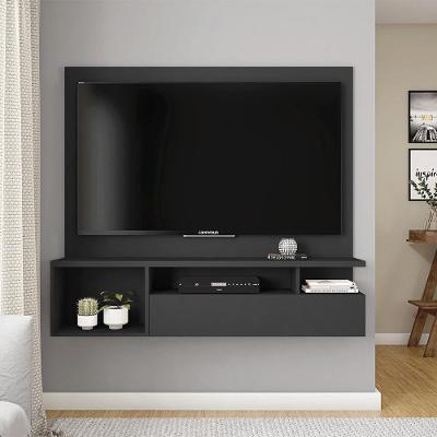 Painel Tv 55 Pol 136cm Bancada Suspensa Sala Layanne C01 - D'rossi Cor Preto