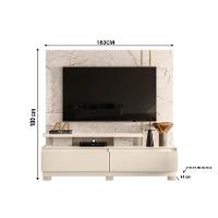 Estante De Tv 75 Pol 183cm Com Pé Sala Belora M20 - D'rossi Cumaru E Opala - 3