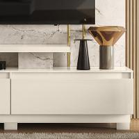 Estante De Tv 75 Pol 183cm Com Pé Sala Belora M20 - D'rossi Cumaru E Opala