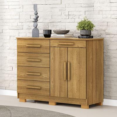 Cômoda Quarto 122cm Com 2 Portas Sapateira Vitória V01 - D'rossi Cor Nature