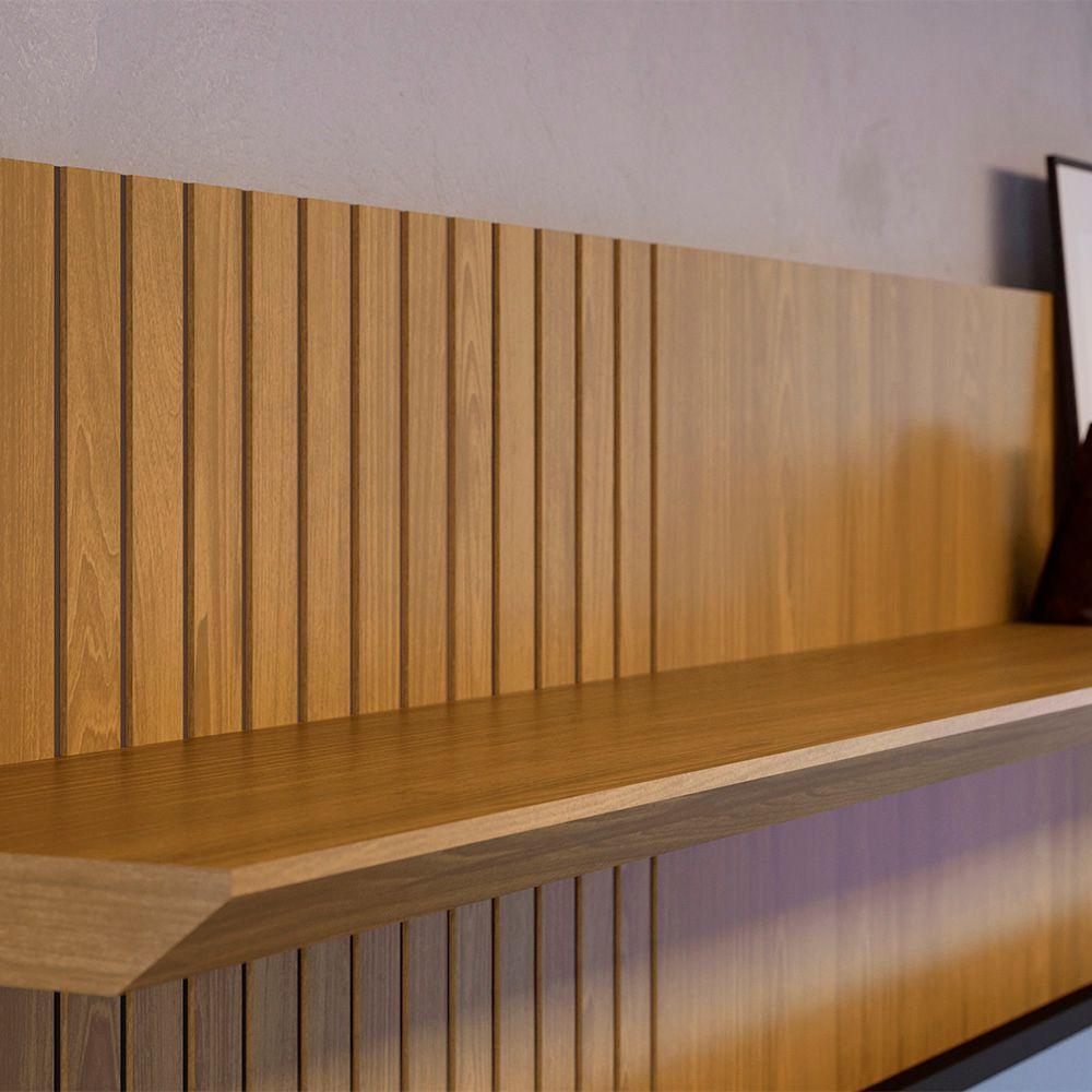 Painel Tv 55 Pol 141cm Bancada Suspensa Para Sala Seluna M20 - D'rossi Cor Cumaru - 5