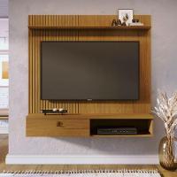 Painel Tv 55 Pol 141cm Bancada Suspensa Para Sala Seluna M20 - D'rossi Cor Cumaru - 1