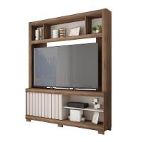 Estante Tv 60 Pol 160cm Sala De Estar Ravik C01 - D'rossi Cor Nogueira/off White - 4