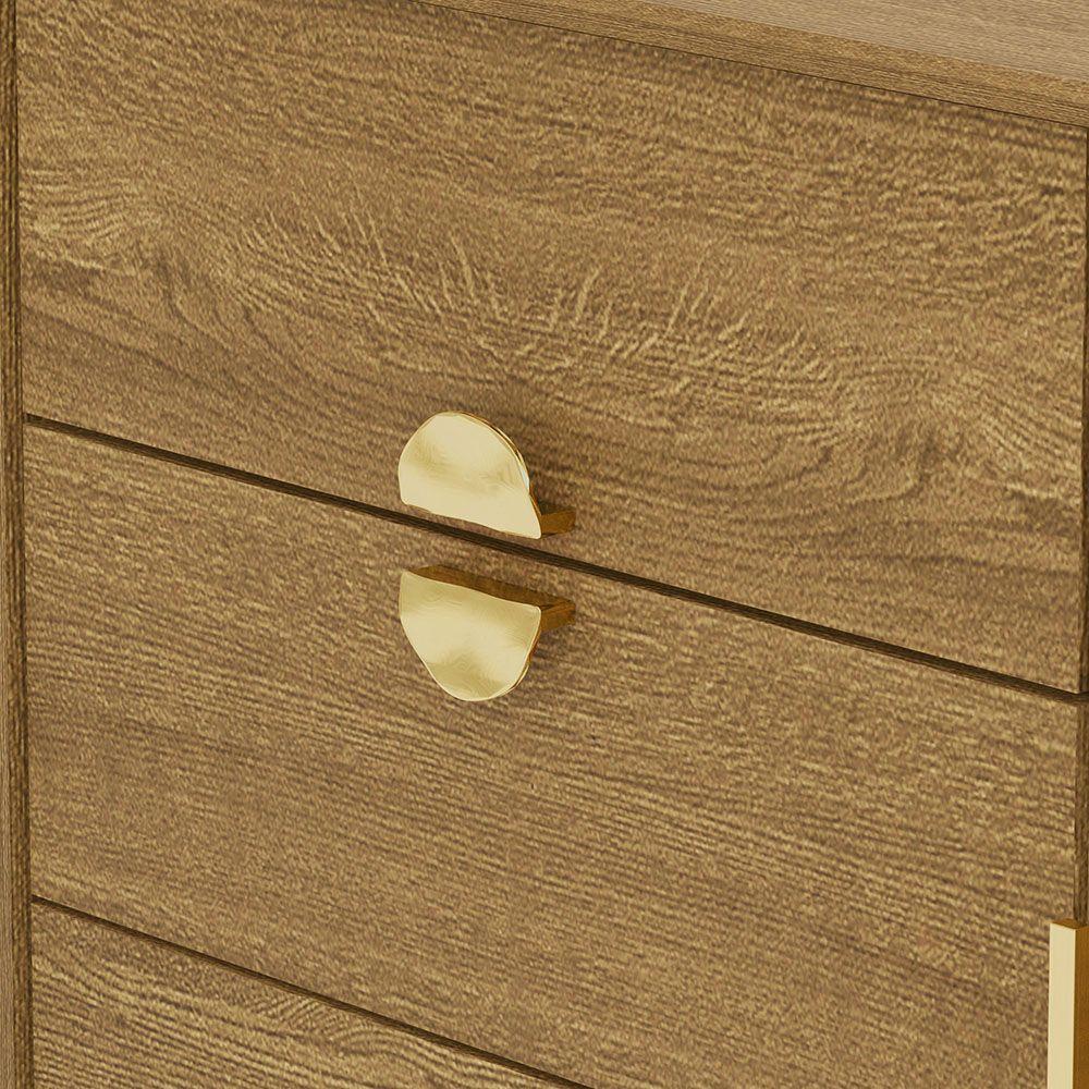 Cômoda Quarto 95cm Com Espelho 1 Porta Kenia V01 - D'rossi Cor Naturale - 6