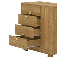 Cômoda Quarto 95cm Com Espelho 1 Porta Kenia V01 - D'rossi Cor Naturale - 5