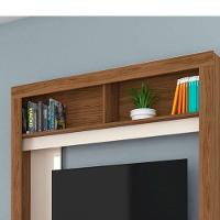 Estante De Tv 50 Pol 136cm Sala De Estar Mervan M20 - D'rossi Cor Naturale E Off White