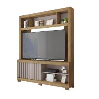 Estante Tv 60 Pol 160cm Sala De Estar Ravik C01 - D'rossi Cor Bege Amarelado/cinza - 2