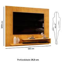 Painel Para Tv Suspenso Nando Cedro E Aparador Buffet Salle Cedro Off White – Dj Móveis