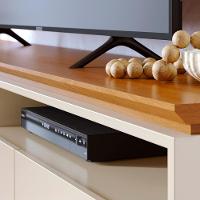 Rack Tv 75 Pol 200cm Bancada Para Sala Elarin M20 - D'rossi Cor Cinamomo E Off White - 5