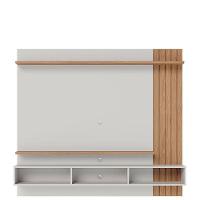 Painel Para Tv Home Suspenso Juriti 1.8 Off White Matte Freijó Com Mesa De Centro Jeri Off White Freijó - Colibri - 3
