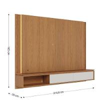 Home Suspenso Loa Freijó Off White Com Mesa De Centro Jeri Off White Freijó - Colibri