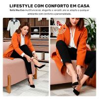 Sofá Ilha Orgânico Living Closet Evo 125cm 02 Lugares Bouclê Rosê - Desk Design Rosê - 8