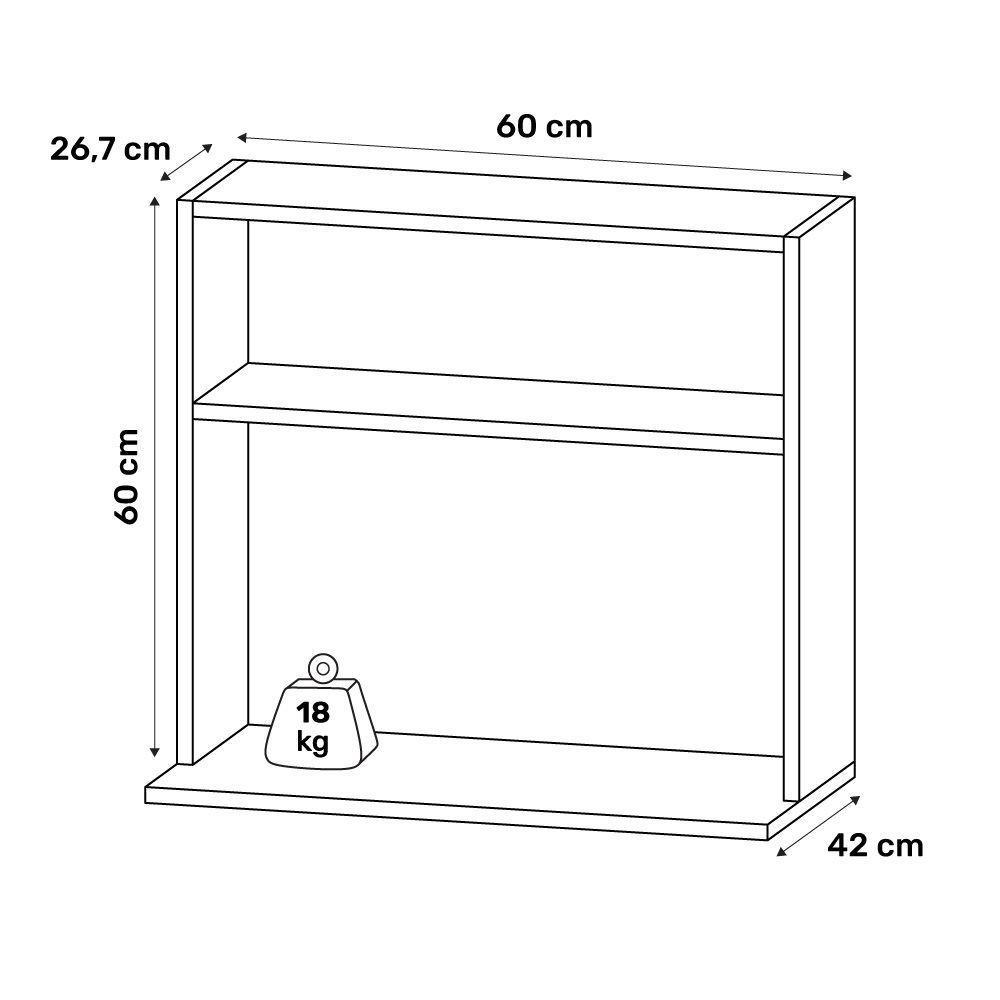 Suporte Aéreo Multiuso Para Forno Micro-ondas Luara 60cm Preto - Abmaza - 4