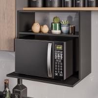 Suporte Aéreo Multiuso Para Forno Micro-ondas Luara 60cm Preto - Abmaza - 2