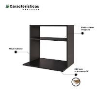 Suporte Aéreo Multiuso Para Forno Micro-ondas Luara 60cm Preto - Abmaza - 3