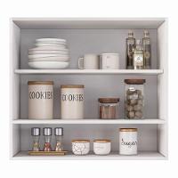 Armário Aéreo Multiuso Meg 80cm 100%mdf 02 Portas Com Nicho Integrado Branco - Abmaza - 8