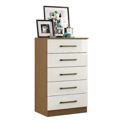 Cômoda Quarto Com 05 Gavetas Atacama Off White - Abmaza
