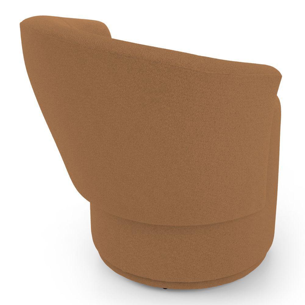 Kit 02 Poltronas Orgânicas Living Mavi Fixa Bouclê Terracota - Abmaza - 5