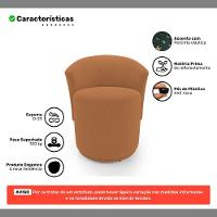 Kit 02 Poltronas Orgânicas Living Mavi Fixa Bouclê Terracota - Abmaza - 3