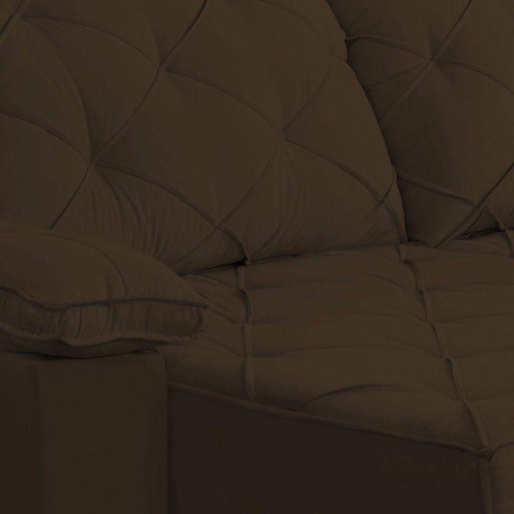 Sofá Retrátil E Reclinável 2,80m Clara | Conforto Premium E Design Elegante | Lansof Brasil Cores Marrom - 5