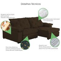Sofá Retrátil E Reclinável 2,80m Clara | Conforto Premium E Design Elegante | Lansof Brasil Cores Marrom - 6