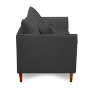 Sofá Living Kassia 2 Lugares 1,84m Veludo Cores Lansofbr Cores Cinza - 6