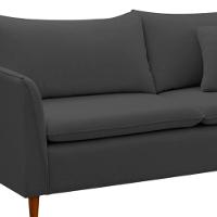 Sofá Living Kassia 2 Lugares 1,84m Veludo Cores Lansofbr Cores Cinza - 7