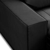 Sofa Retratil Reclinavel 2 Lugares 2,90 Vitória Veludo Preto Lansofbr - 7
