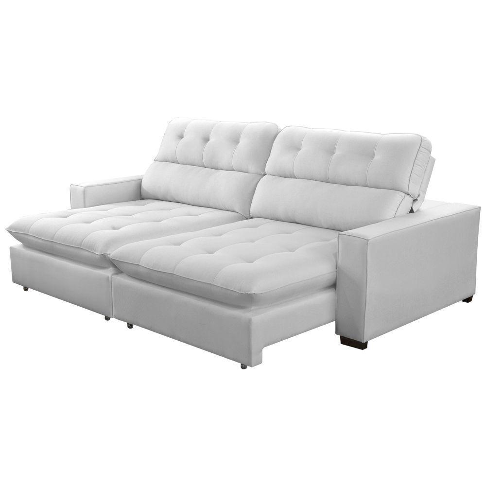 Sofá 2 Lugares 2,10m Retrátil Reclinável Veludo Andreia Lansofbr Cores Terracota - 4