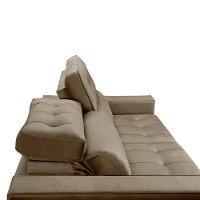 Sofa Retratil Reclinavel 2 Lugares 2,90 Vitória Veludo Capuccino Lansofbr - 8