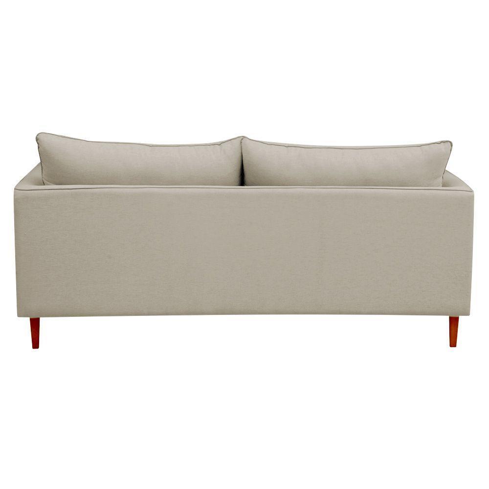 Sofá Living Kassia 2 Lugares 1,64m Veludo Cores Lansofbr Cores Bege - 3