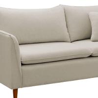 Sofá Living Kassia 2 Lugares 1,64m Veludo Cores Lansofbr Cores Bege - 7