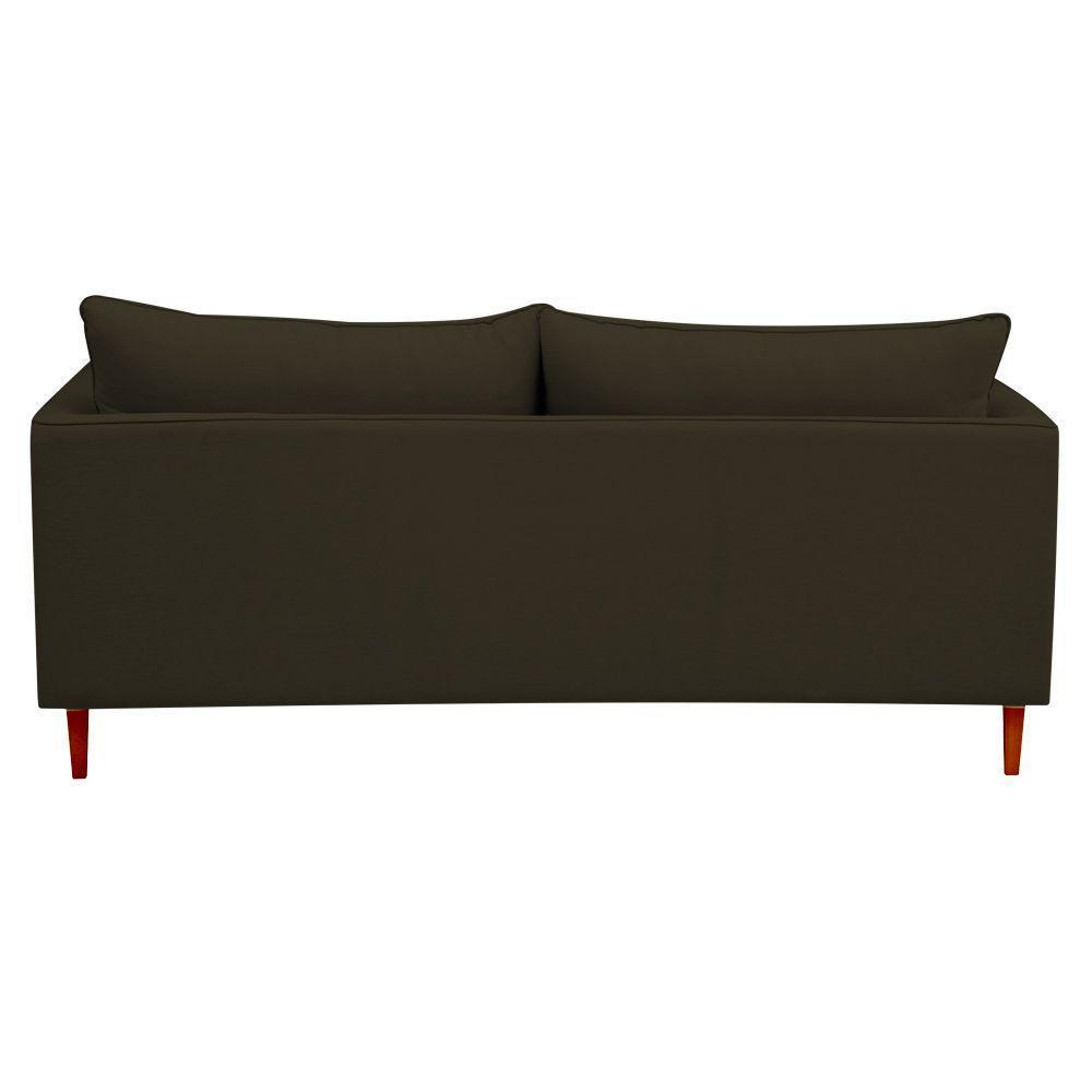 Sofá Living Kassia 2 Lugares 2,04m Veludo Cores Lansofbr Cores Grafite - 3