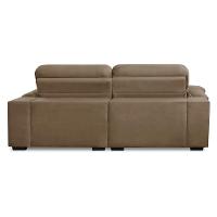 Sofa Retratil Reclinavel 2 Lugares 2,50m Crystal Veludo Capuccino Lansofbr - 5