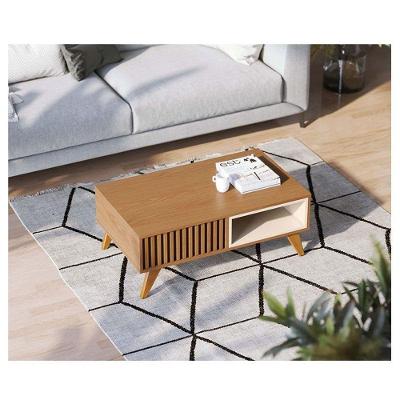 Mesa De Centro Ambiente Jeri Freijó Off White - Colibri