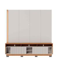 Estante Home Theater Jordão Com Pés Off White Freijó E Mesa De Centro Jeri Off White Freijó - Colibri - 3