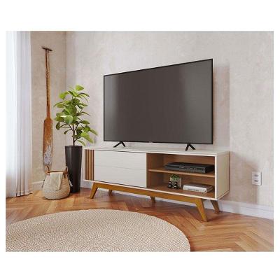 Rack Bancada Ambiente Otawa Off White Freijo – Colibri