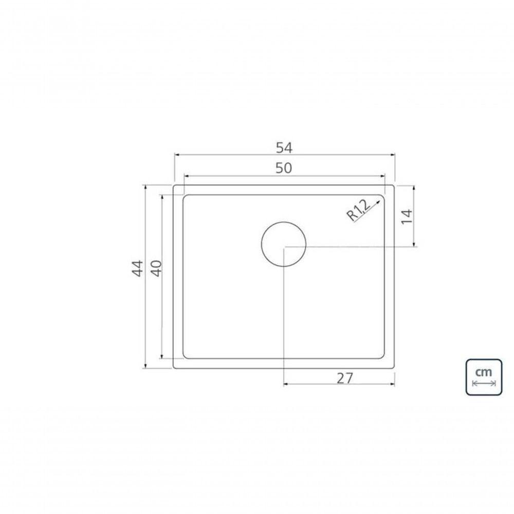 Cuba Tramontina Design Collection Quadrum 50 Em Inox Acabamento Acetinado - 4